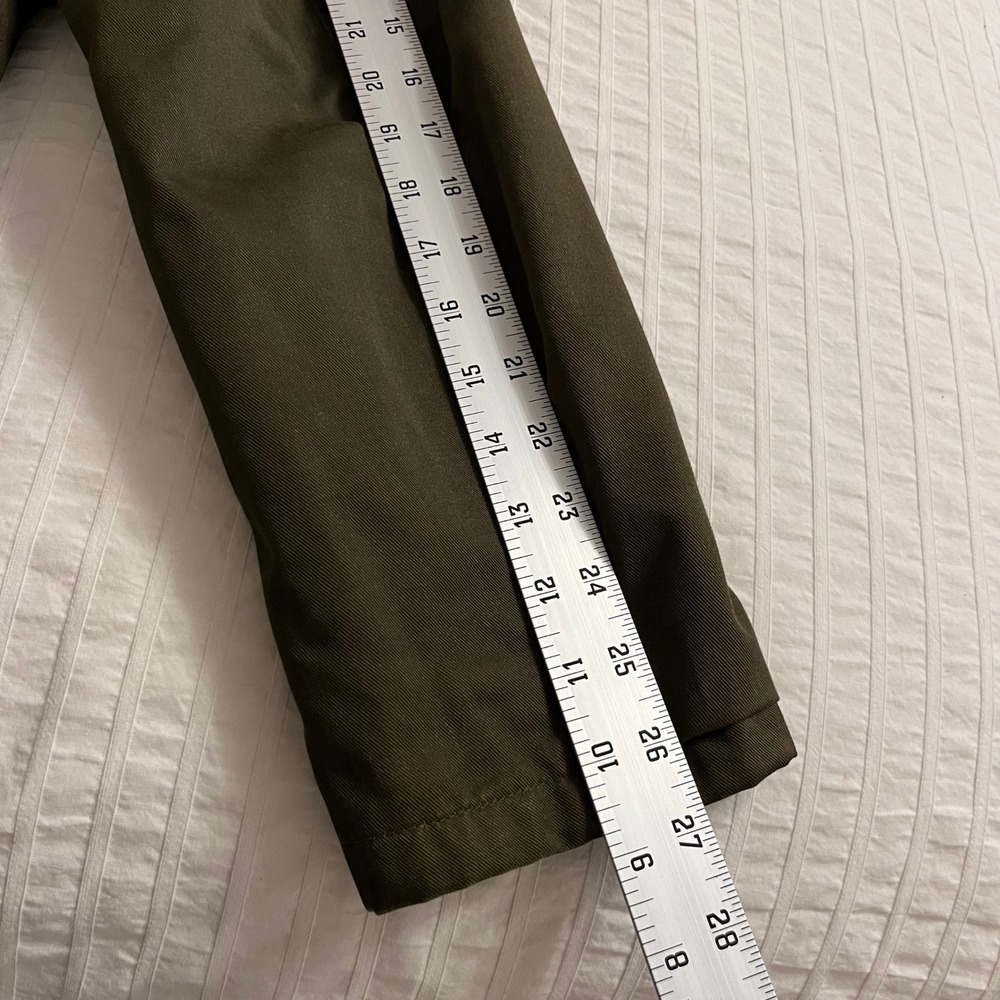 Dunderdon Mens Canvas Jacket XL Green Sherpa Lined Military Style Chore Olive - Picture 7 of 13